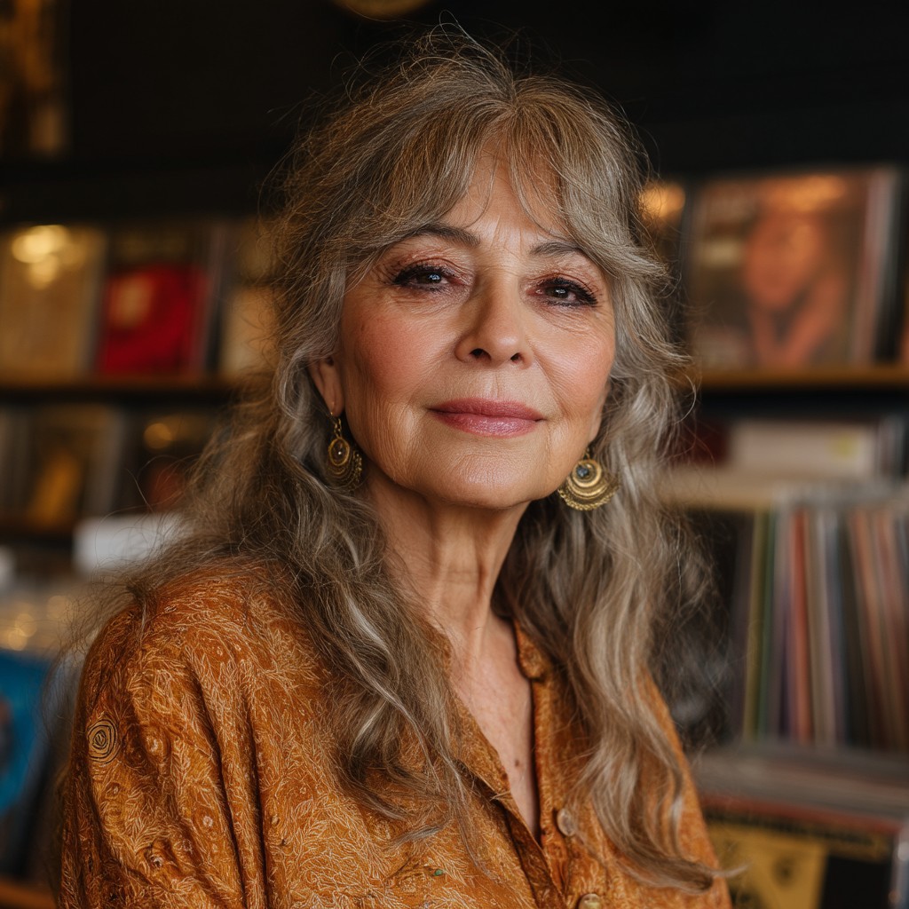 Softly Framed Curtain Bangs with Gentle Waves