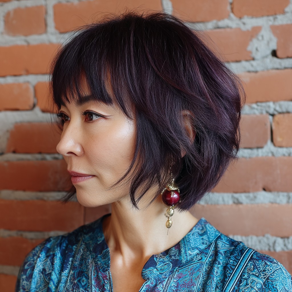 Textured Layered Bob with Soft Edges