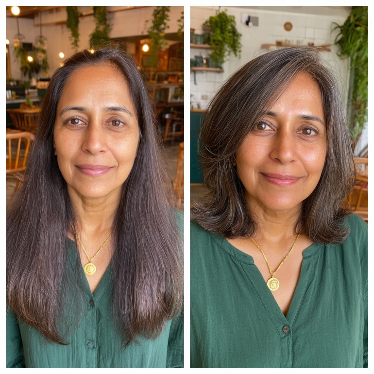 Sleek Shoulder-Length Cut with Soft Layers