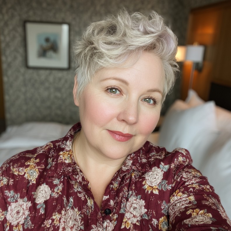 Textured Pixie Cut with Subtle Highlights