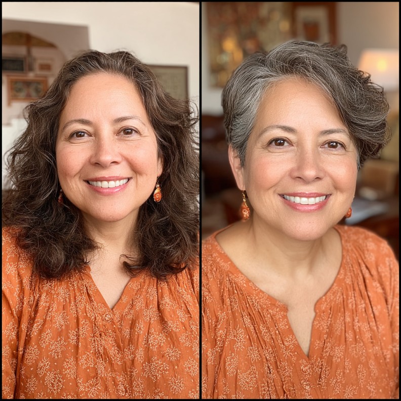 Textured Short Cut with Soft Volume and Natural Waves