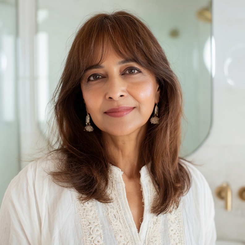 Soft Curtain Bangs with Subtle Layers