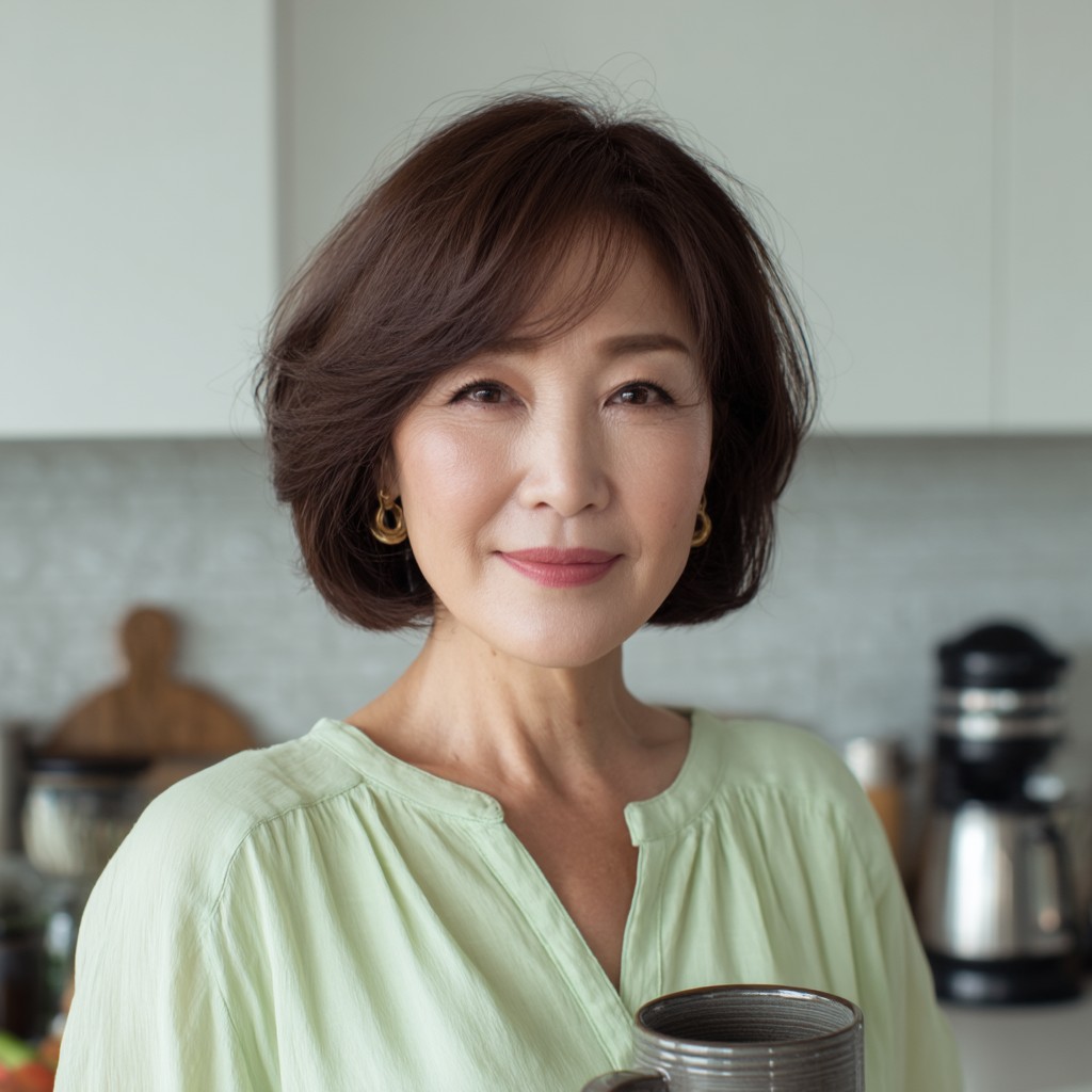 Charming Soft Textured Bob with Face-Framing Layers