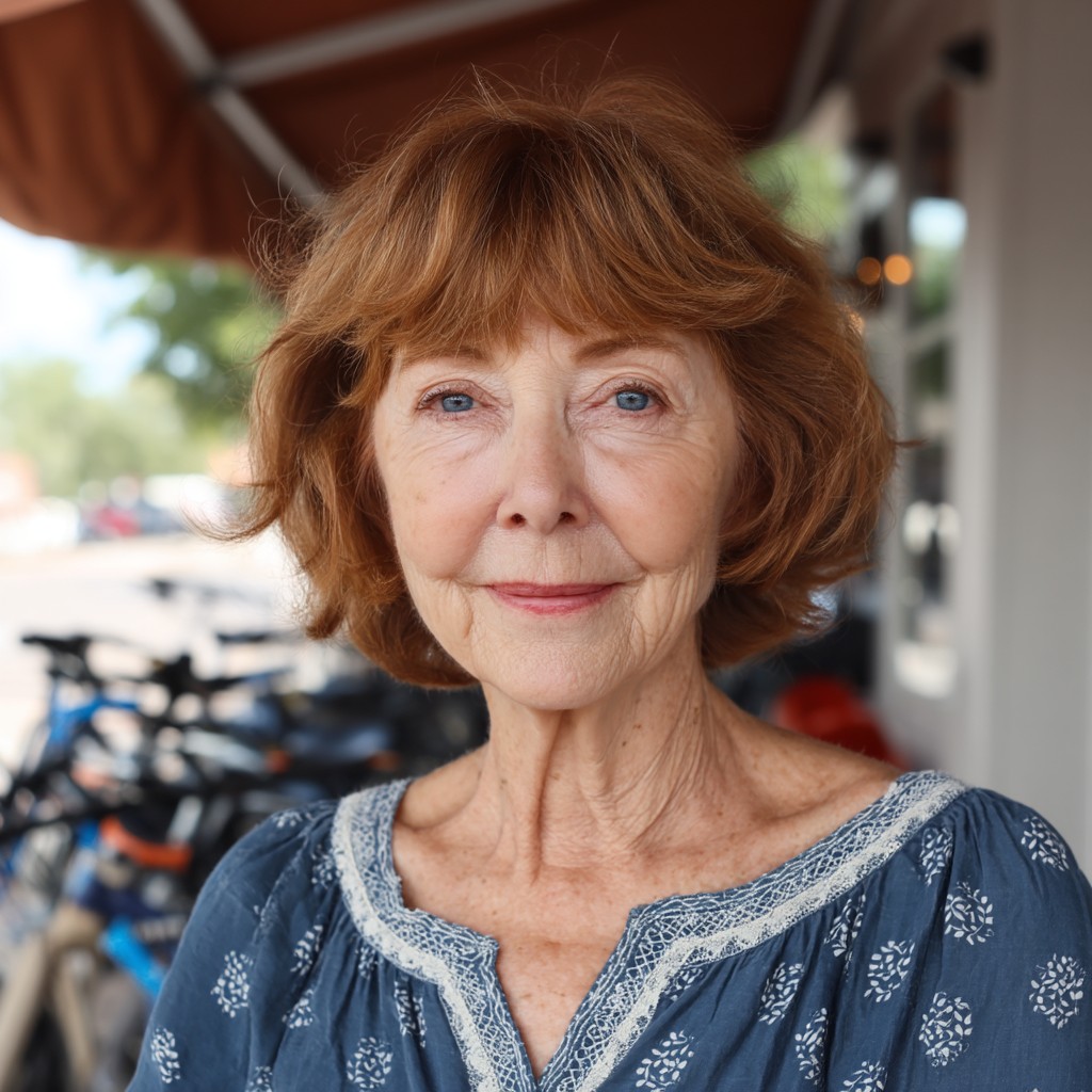 Charming Textured Butterfly Cut for Women Over 70