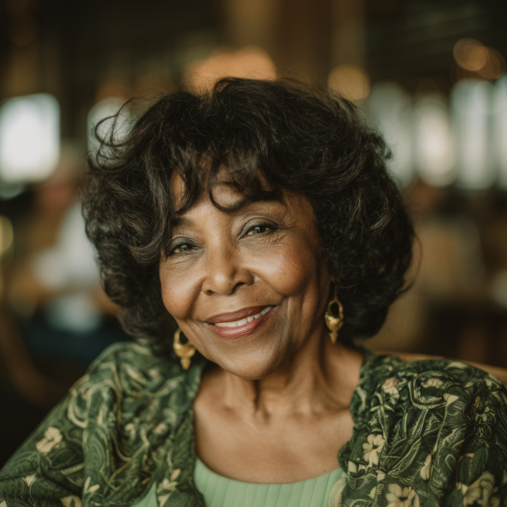 Charming Textured Butterfly Cut with Soft Volume for Mature Women