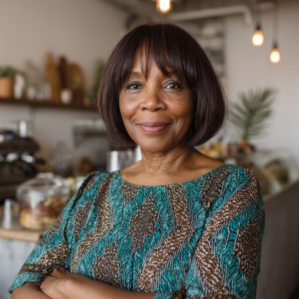 Chic Curtain Bangs with Glossy Bob