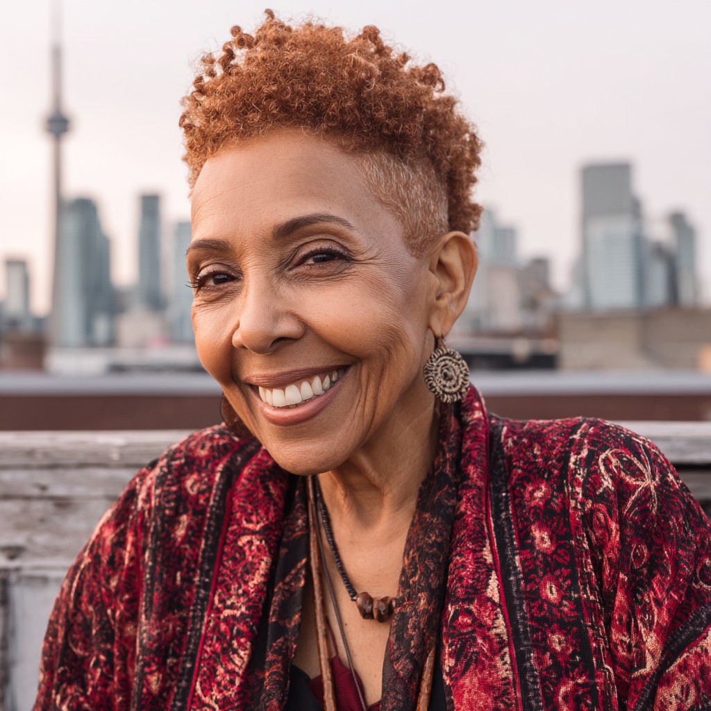 Chic Short Curly Crop with Defined Edges