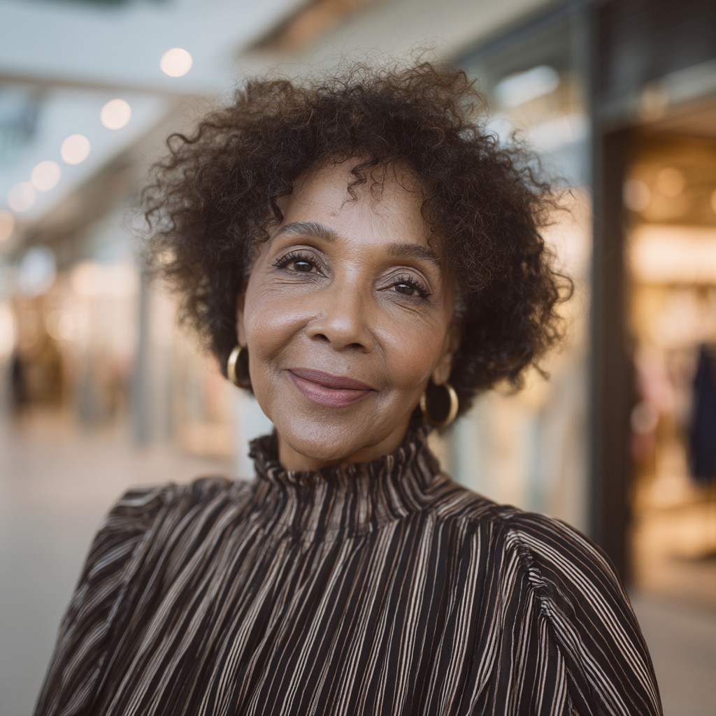 Chic Soft Curly Crop with Natural Volume