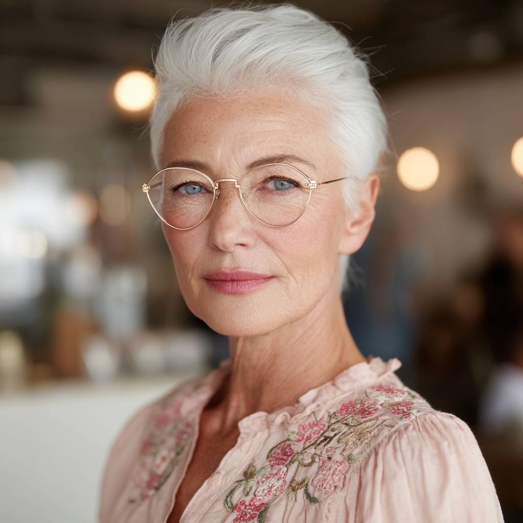 Chic Textured Short Hairstyle with Volume