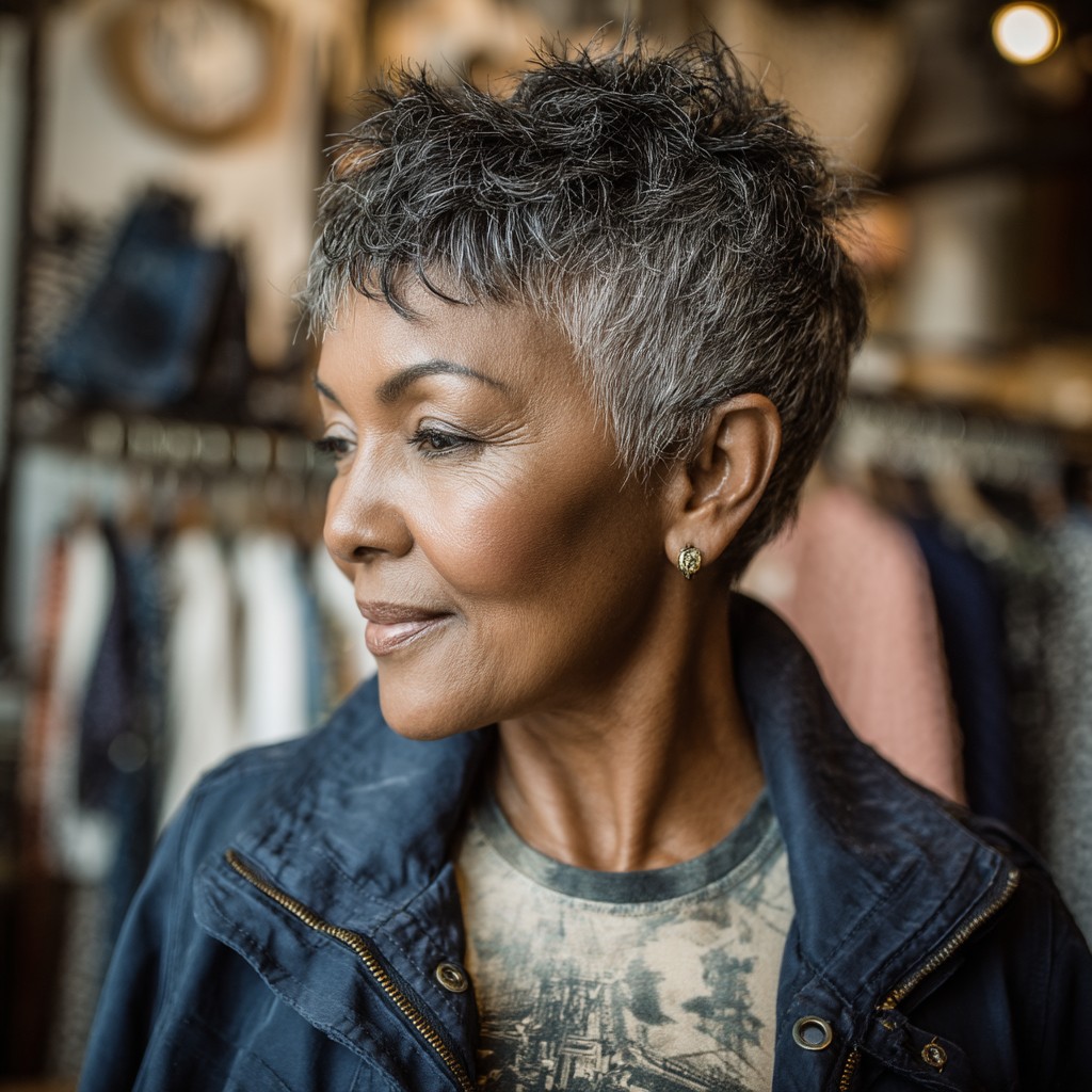 Choppy Textured Pixie with Soft Volume