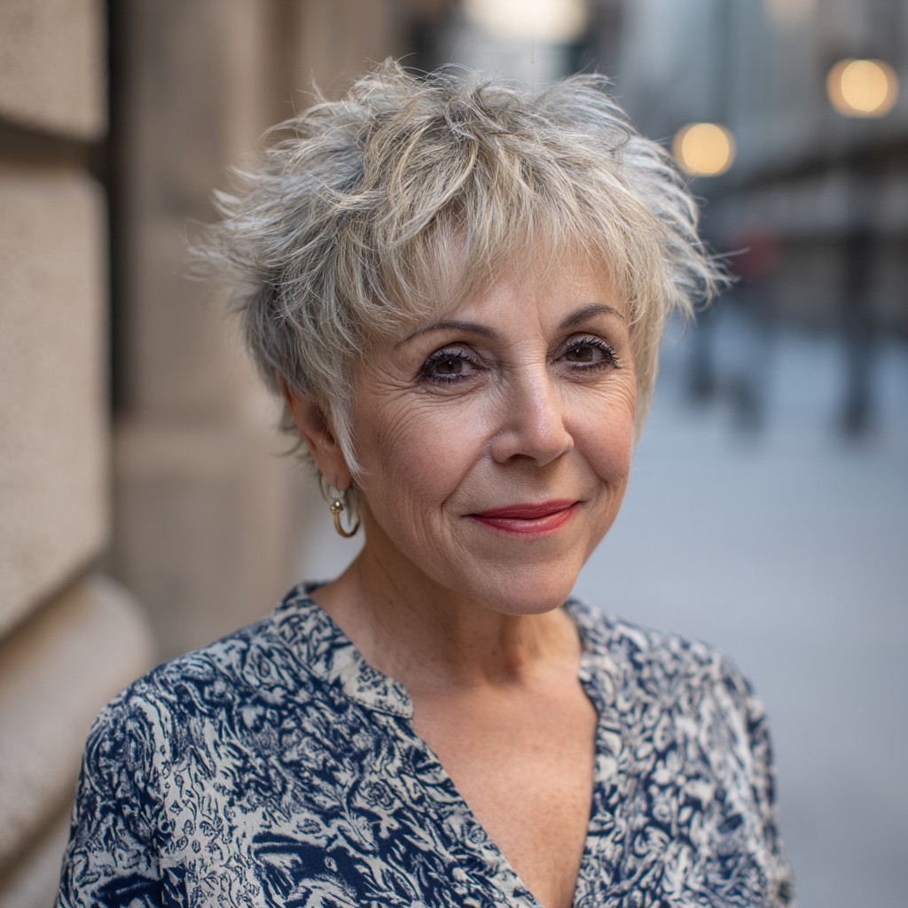 Effortlessly Textured Shaggy Pixie with Soft Layers