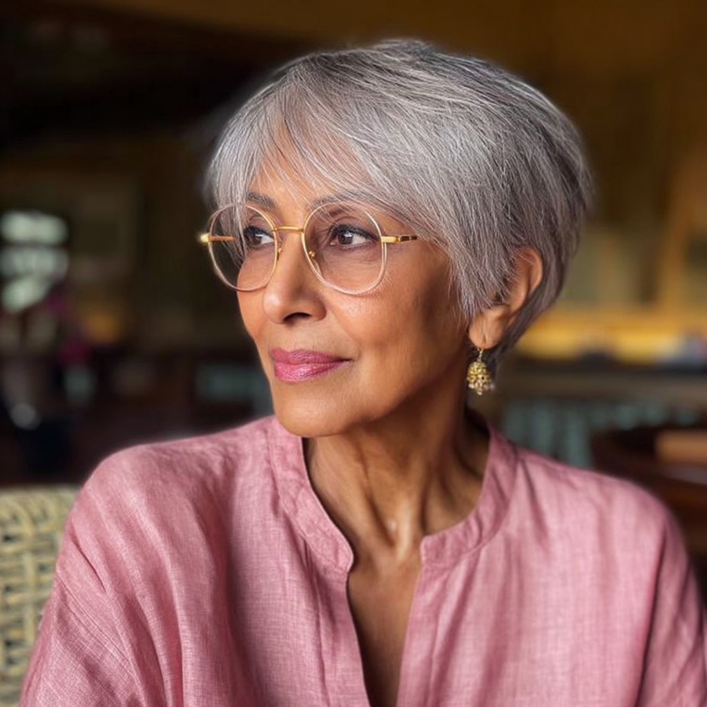 Elegant Short Pixie Cut with Soft Layers