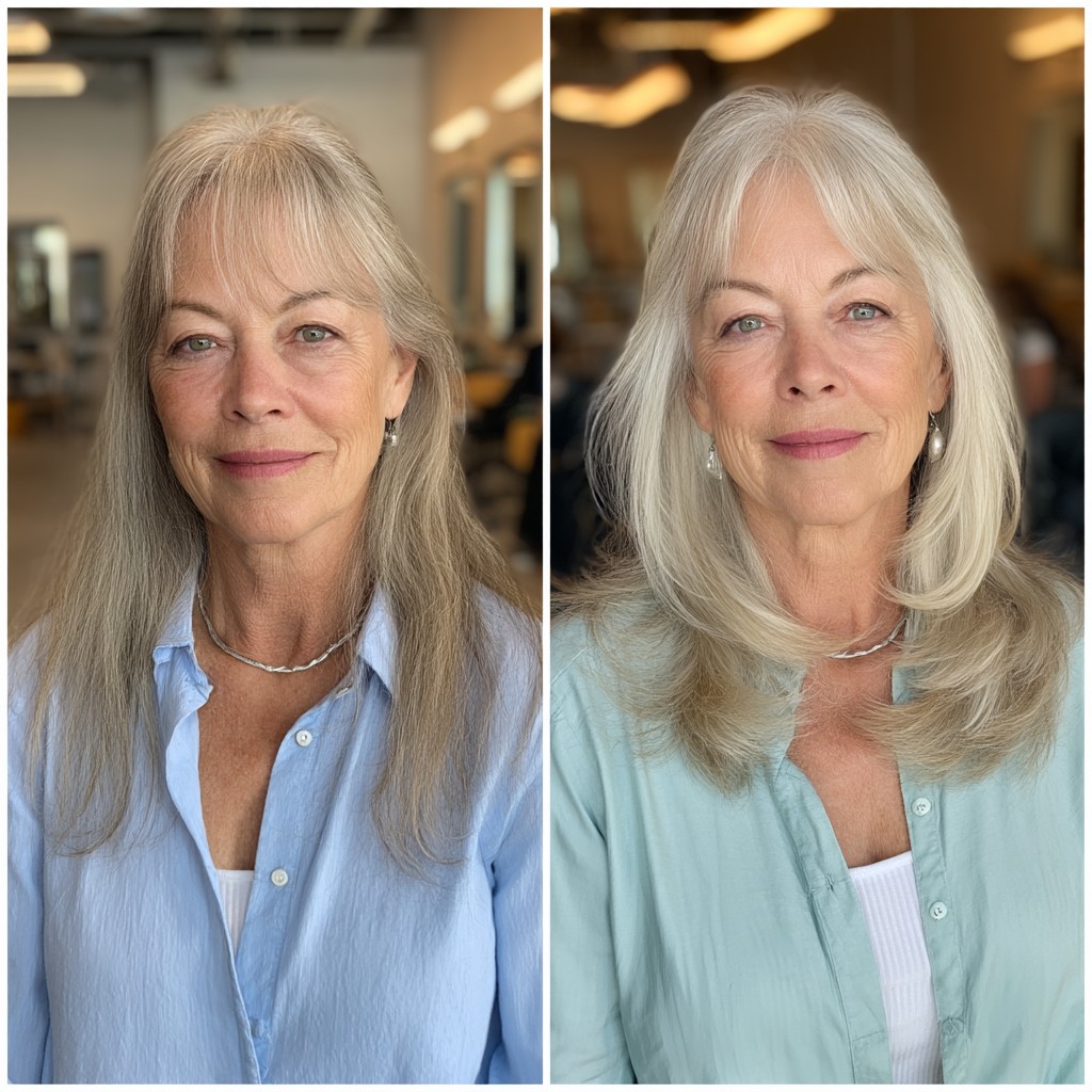 Elegant Softly Layered Butterfly Cut for Women Over 70