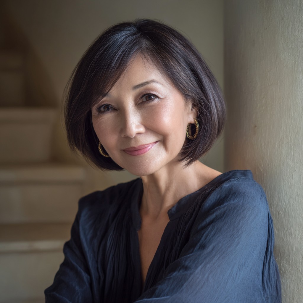 Elegant Textured Bob with Soft Waves