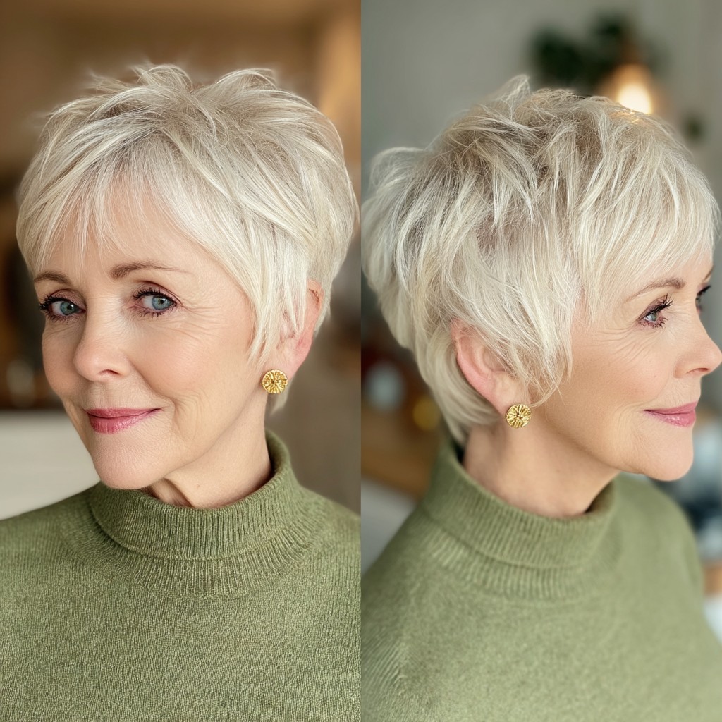 Elegant Textured Pixie Cut with Soft Layers