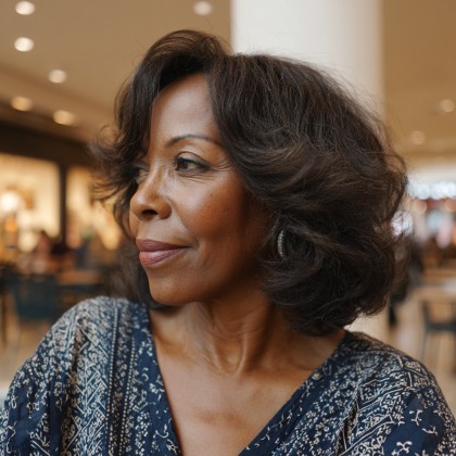 Elegant Voluminous Butterfly Cut for Women Over 50