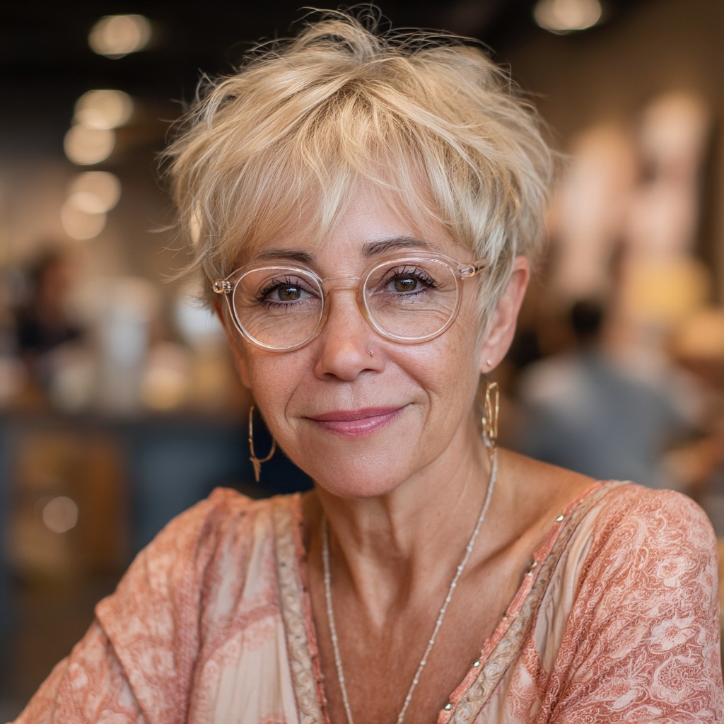 Modern Effortless Pixie Cut with Textured Layers