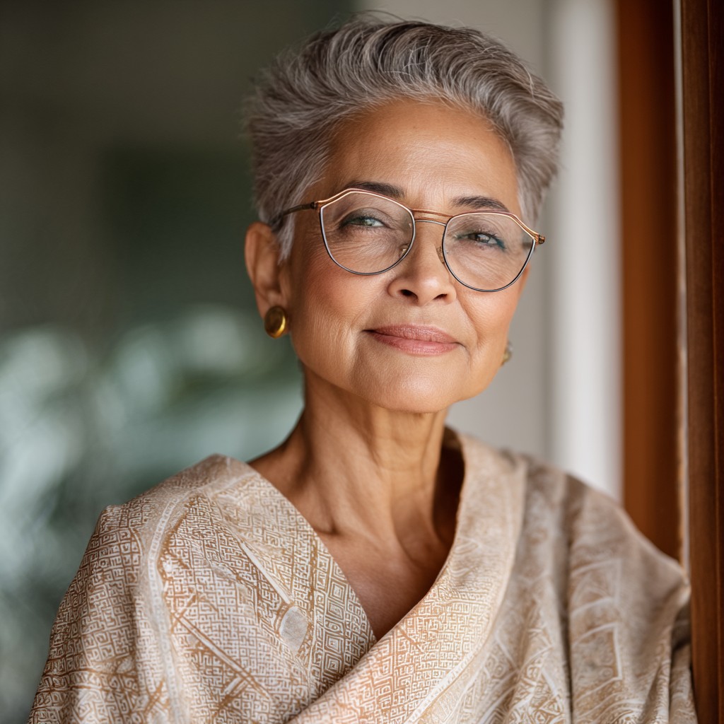 Modern Silver Pixie Cut with Textured Layers