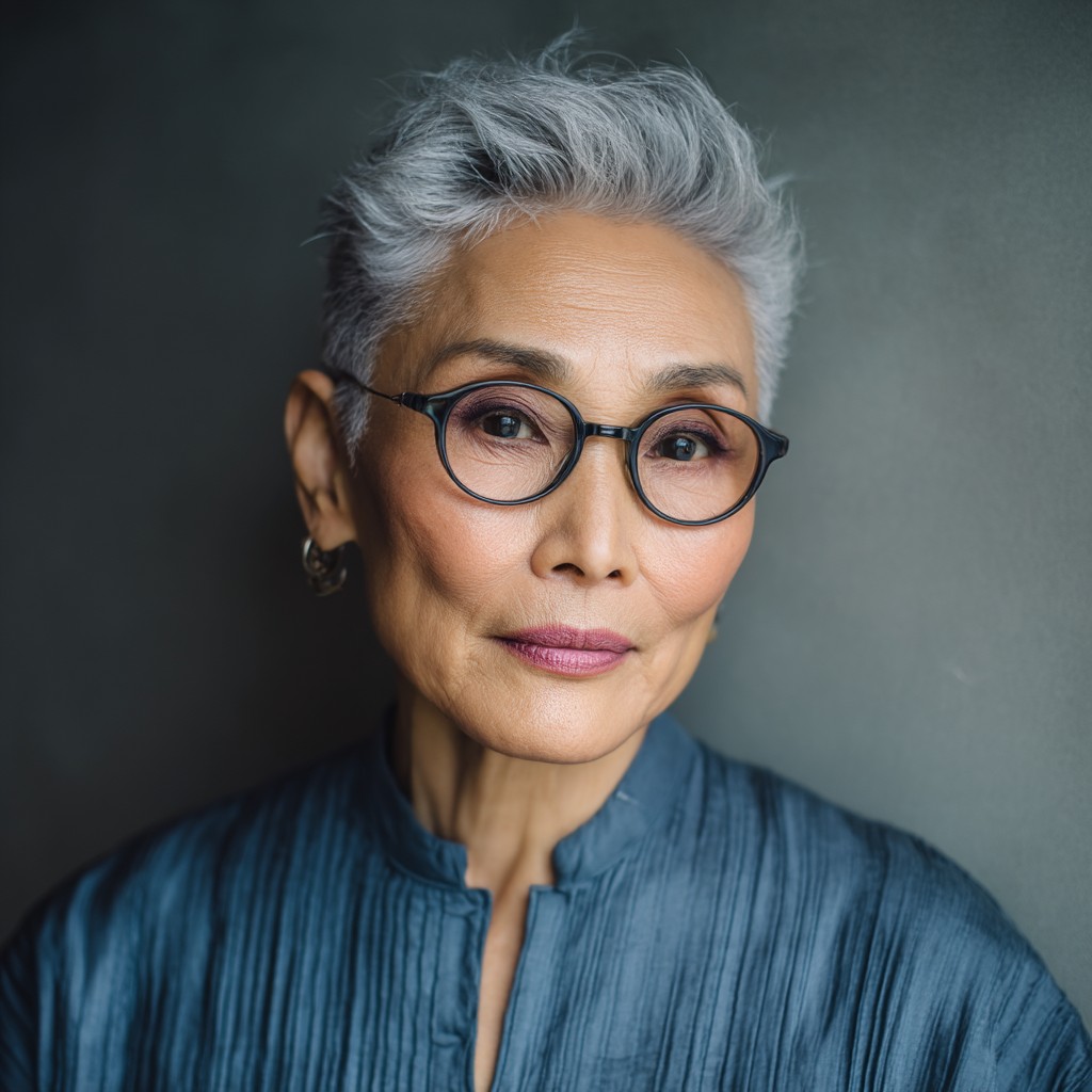 Modern Textured Pixie Cut with Soft Side Sweeps