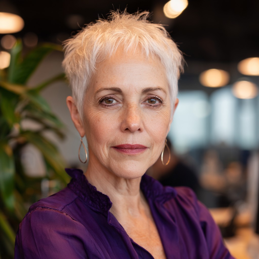 Modern Textured Pixie Cut with Subtle Volume