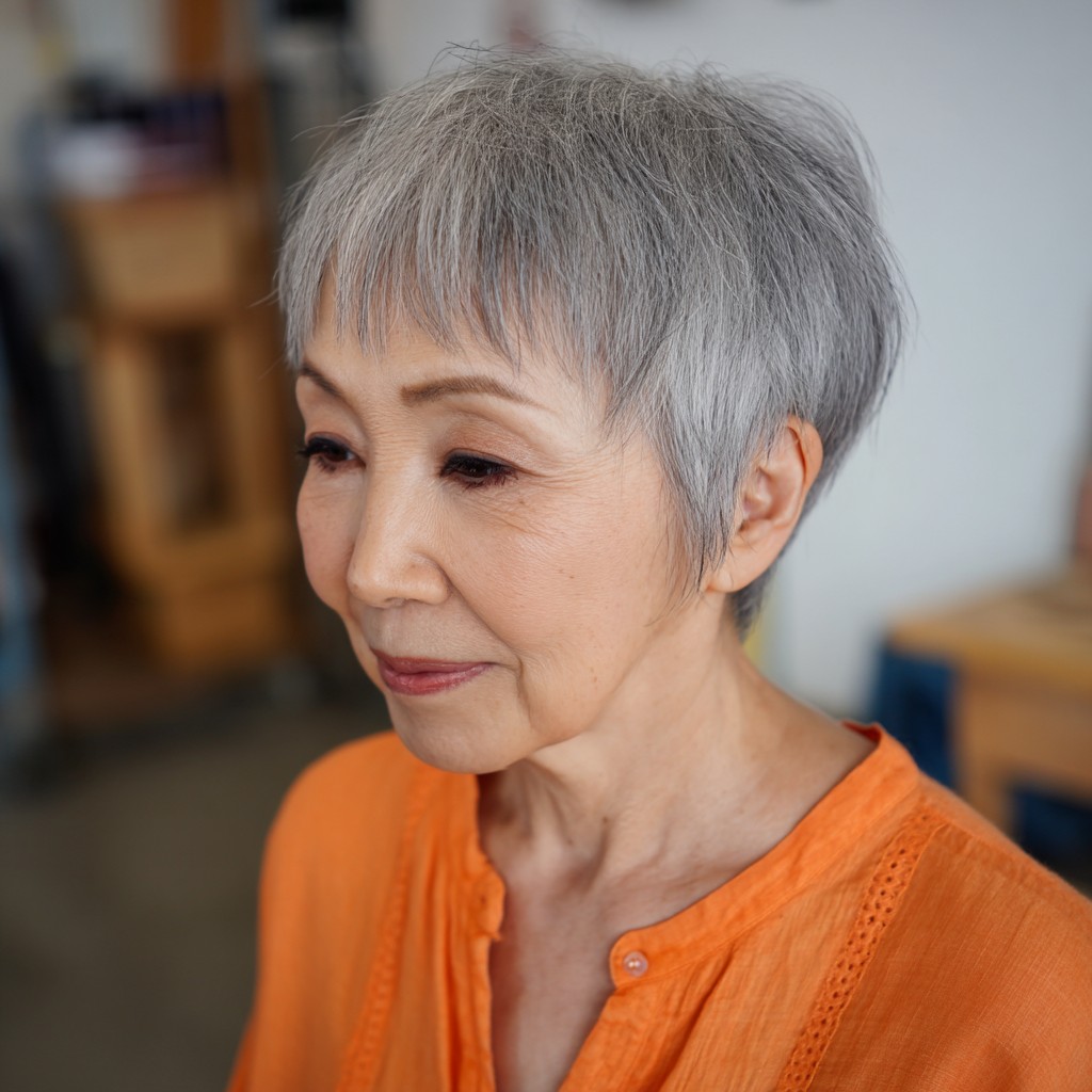 Modern Textured Pixie with Soft Edges