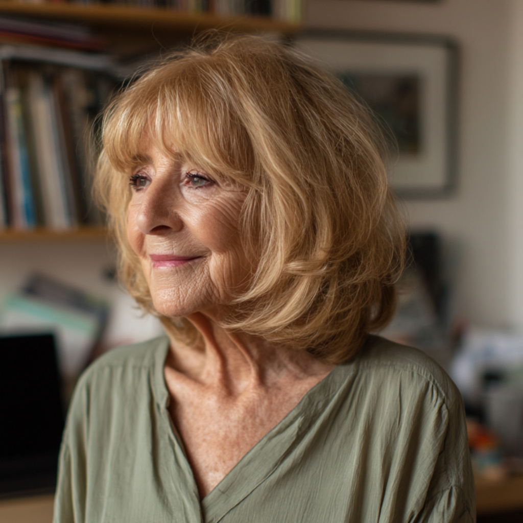 Soft Layered Butterfly Cut for Mature Women