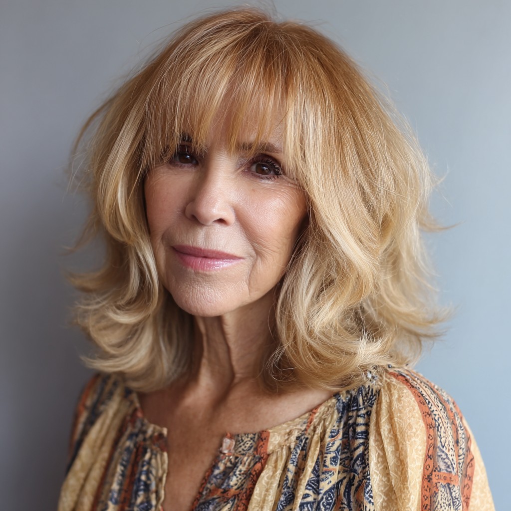 Soft Layered Cut with Wispy Bangs