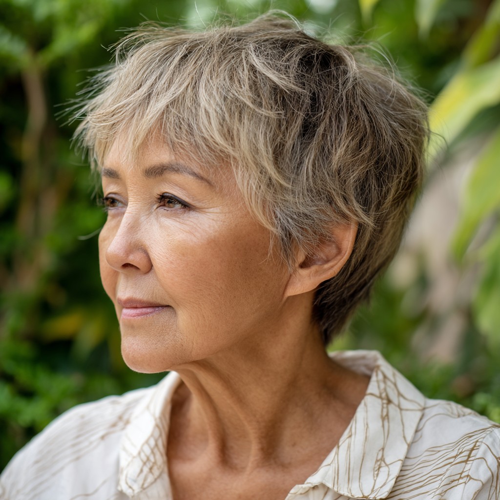 Soft Shaggy Pixie with Feathered Layers