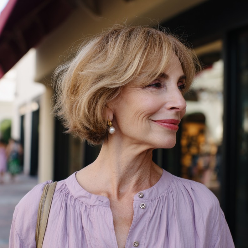 Soft Textured Bob with Subtle Volume