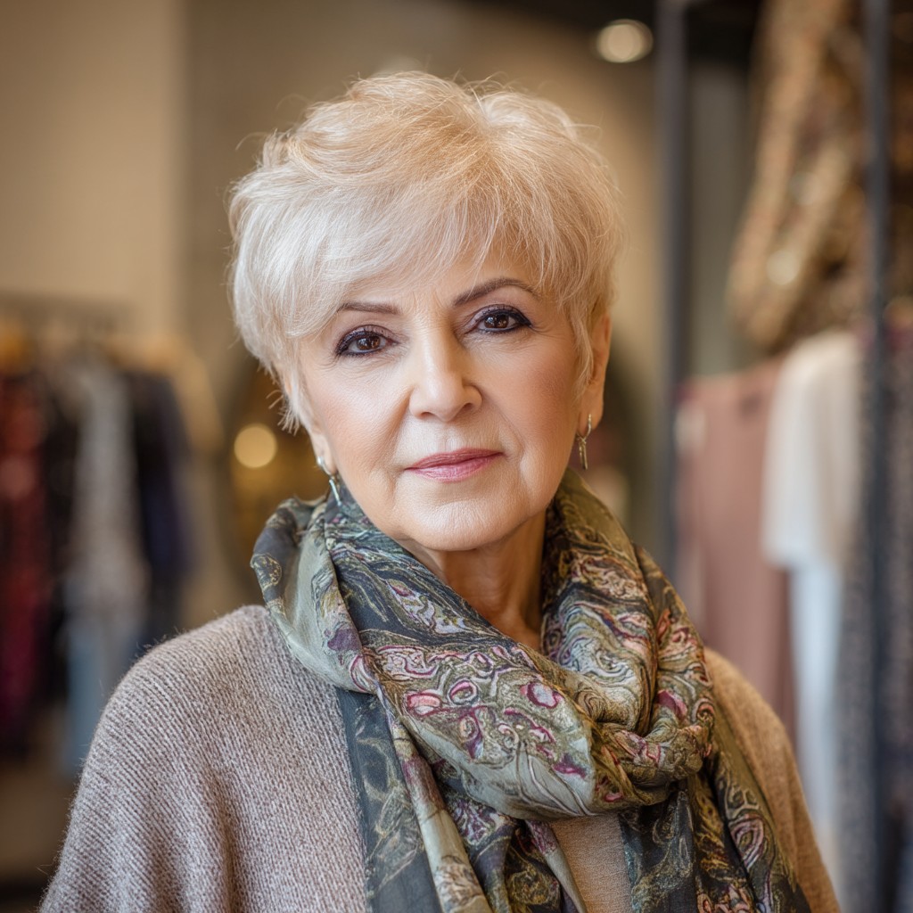 Soft Textured Pixie Cut with Subtle Layers