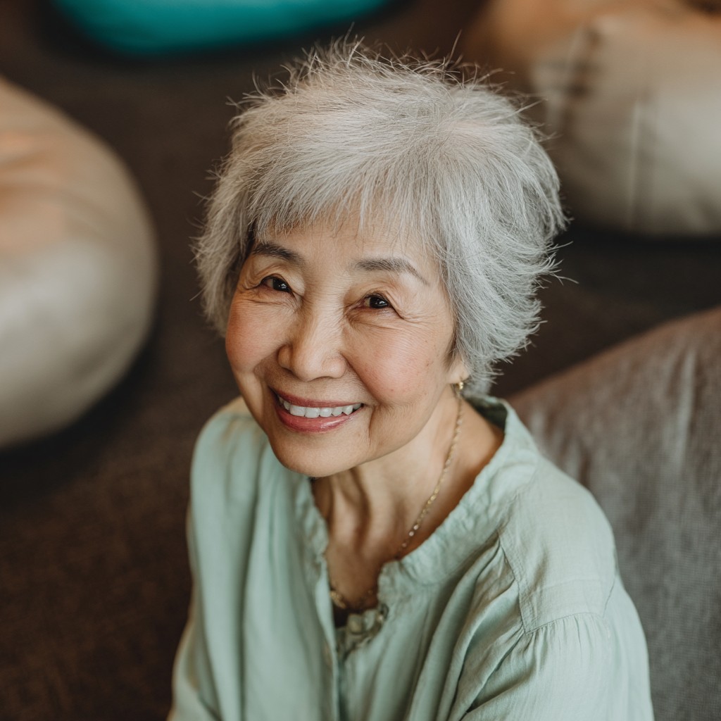 Softly Textured Gray Choppy Cut