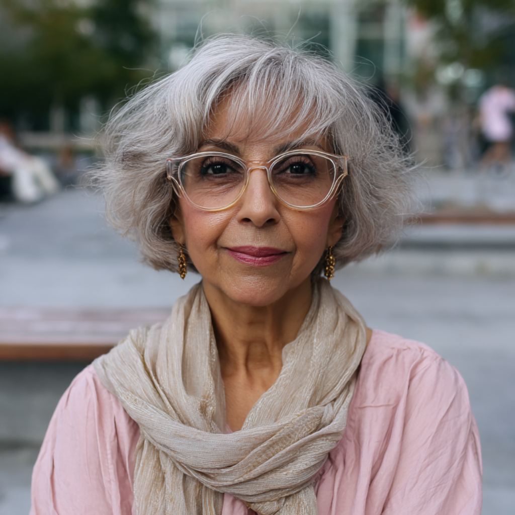 Softly Textured Gray Crop with Gentle Movement