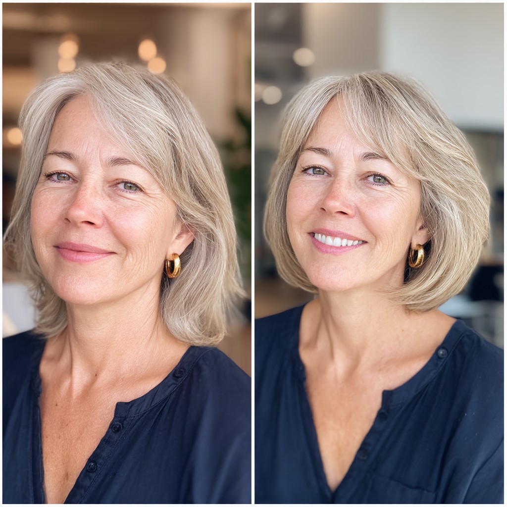 Softly Textured Mid-Length Cut with Gentle Layers