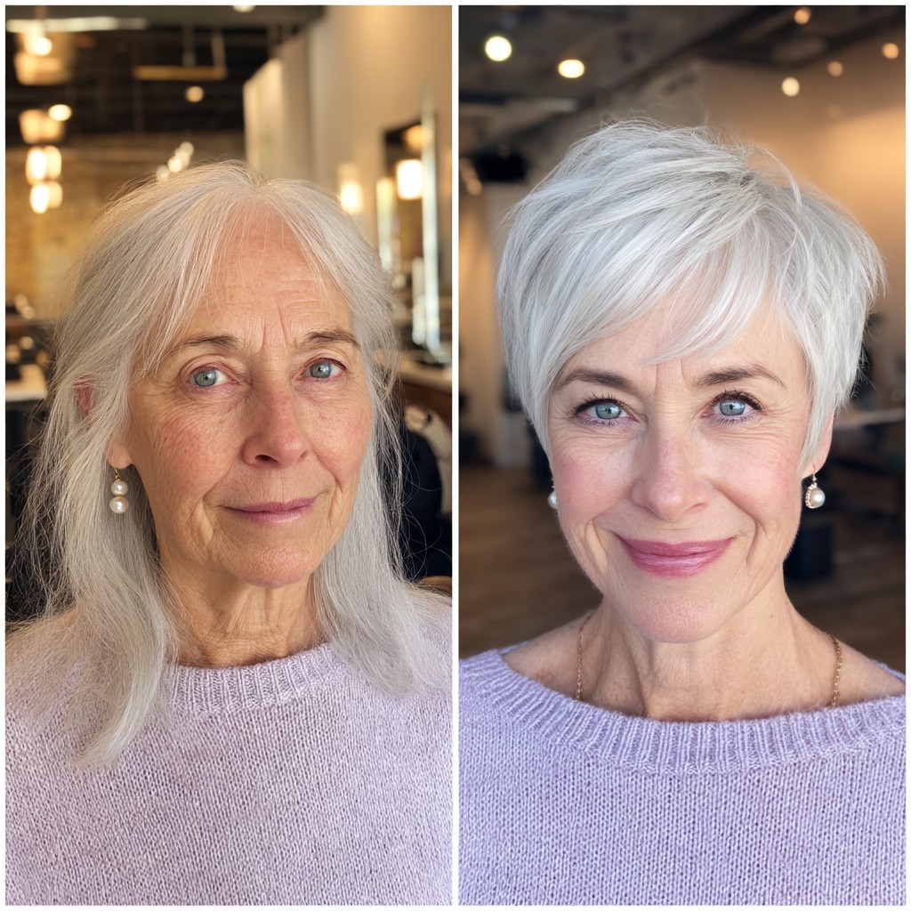 Stylish Asymmetrical Pixie with Soft Texture