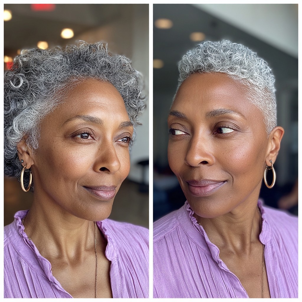 Stylish Short Curly Crop with Defined Texture