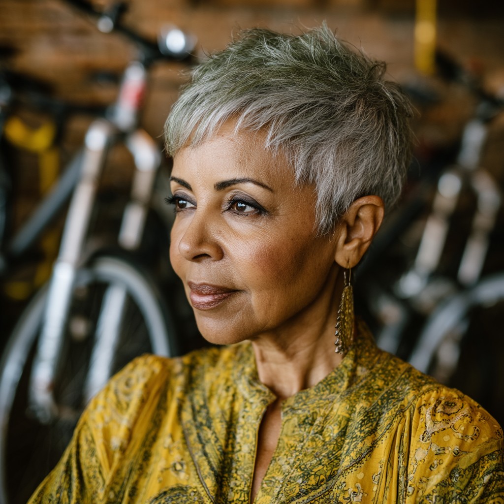 Stylish Short Layered Cut with Soft Textured Finish