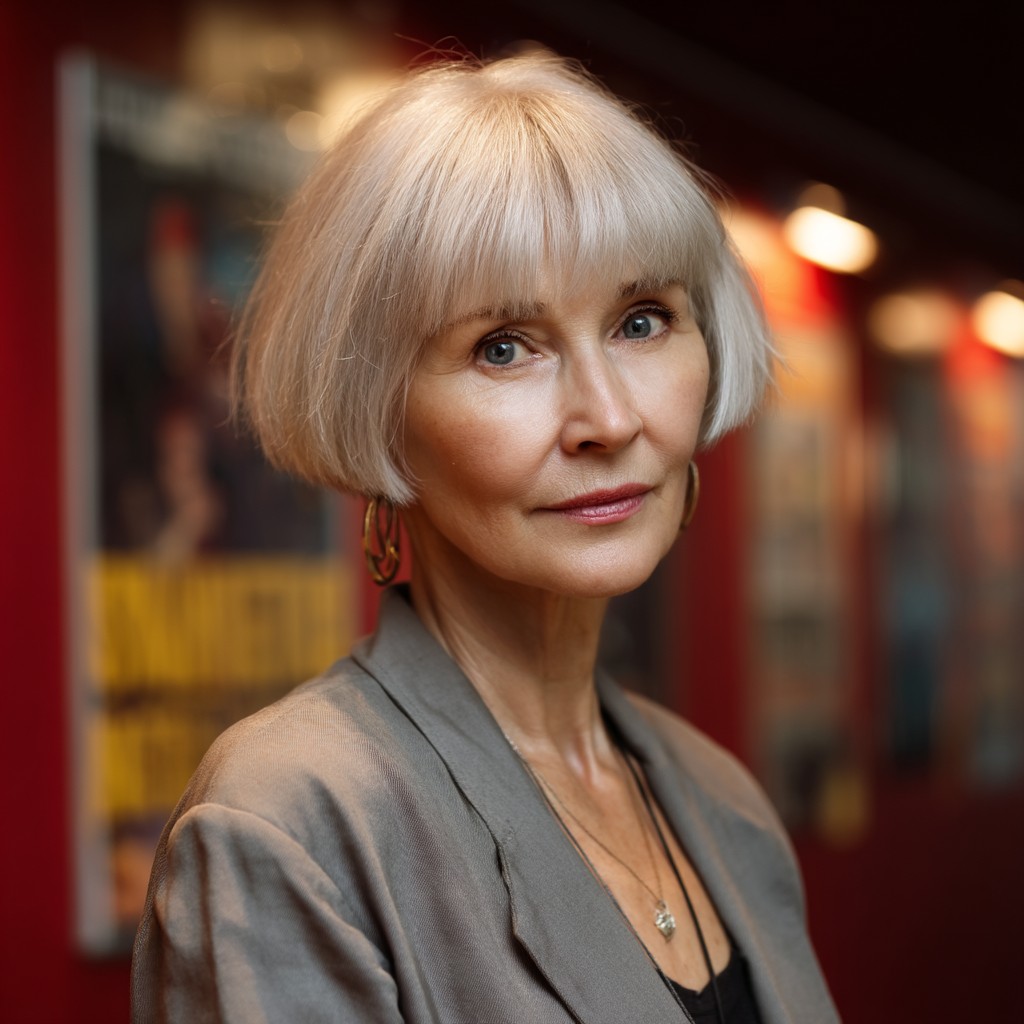 Stylish Soft Textured Bob with Subtle Bangs