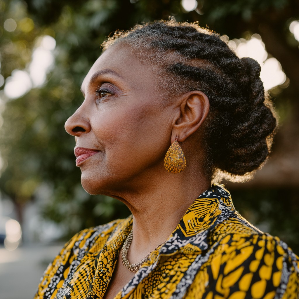 Stylish Twisted Updo with Natural Texture