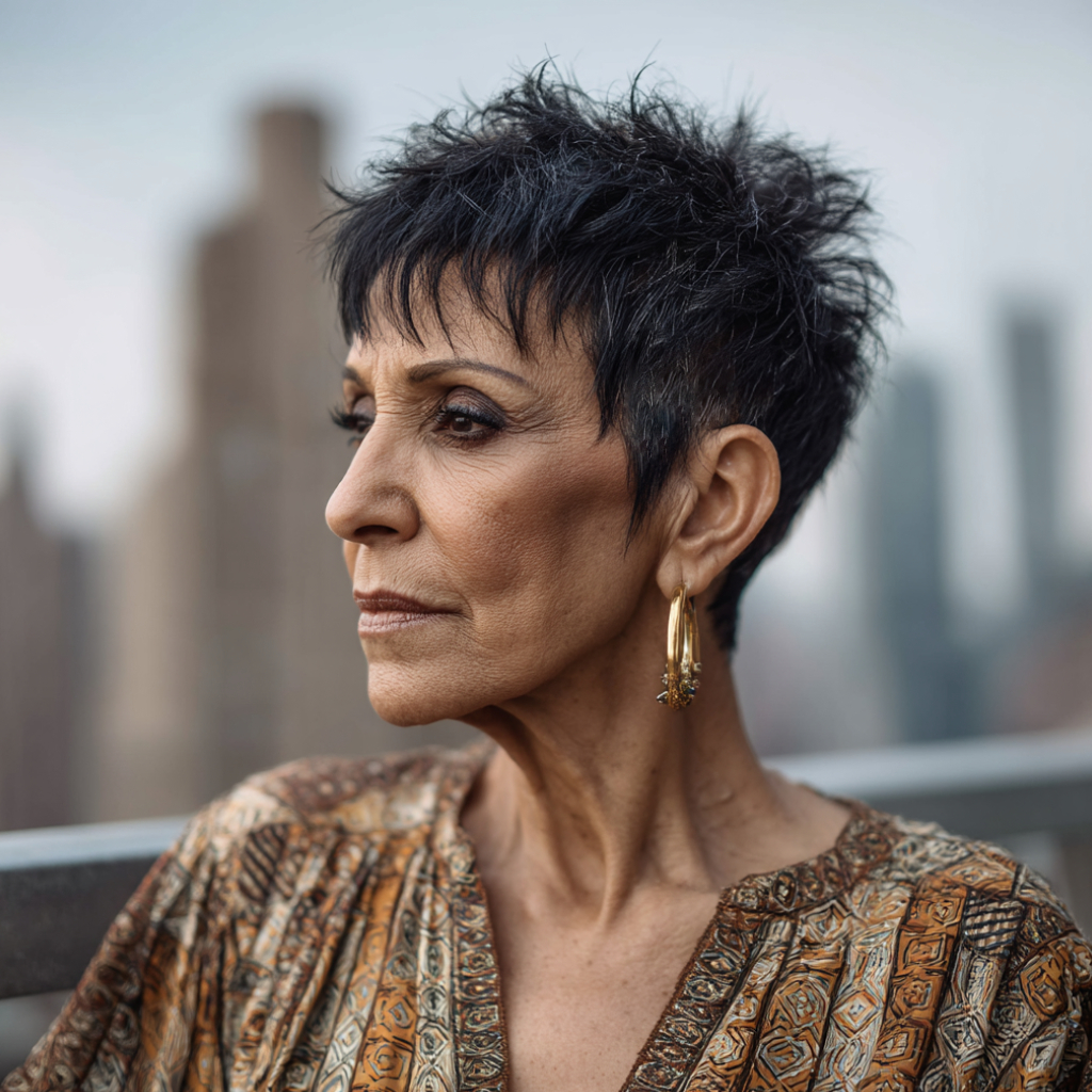 Textured Choppy Pixie with Dynamic Volume