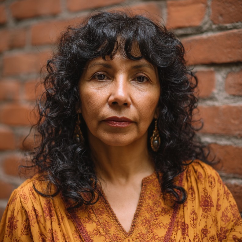 Textured Curly Butterfly Cut for Mature Women