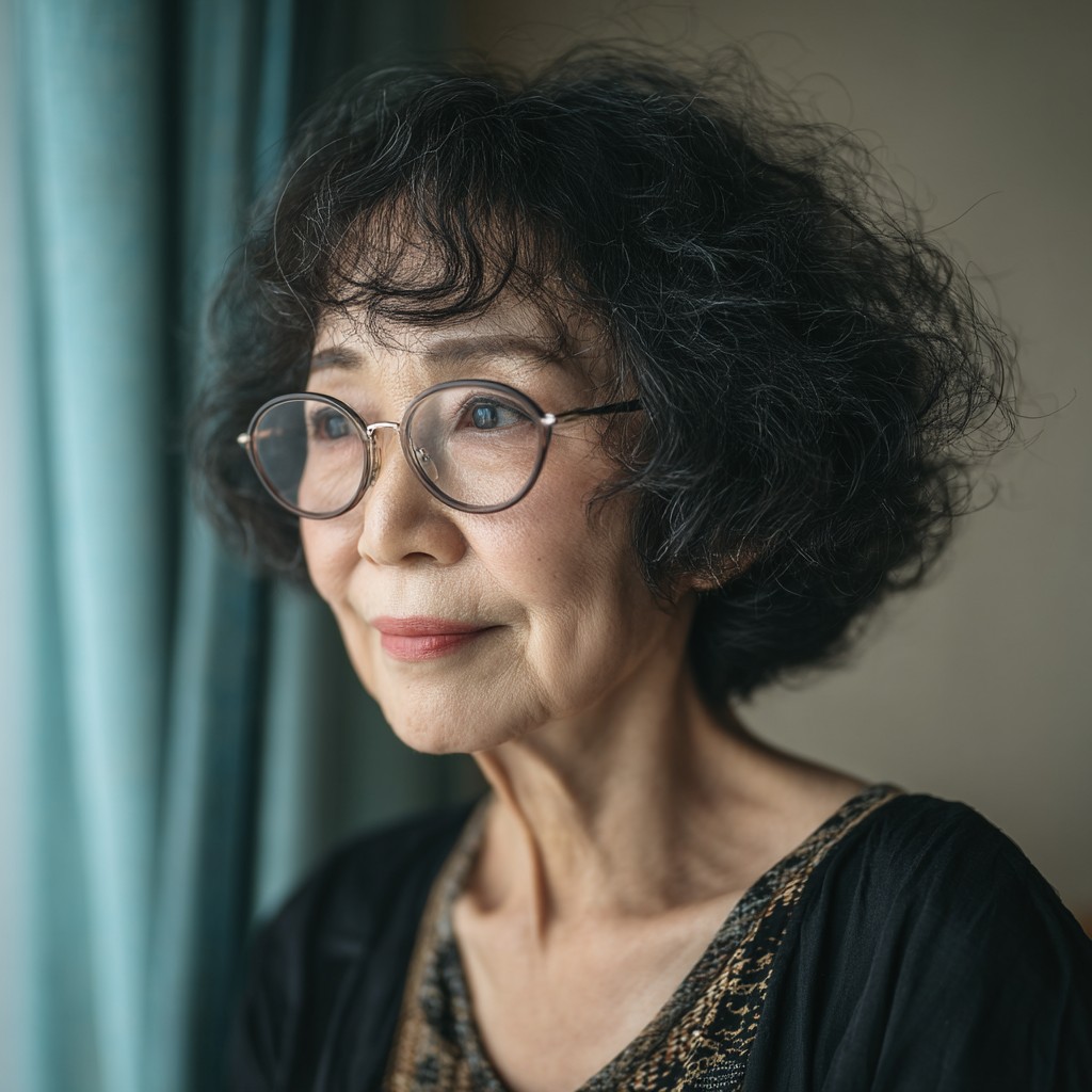 Textured Curly Crop with Soft Bangs