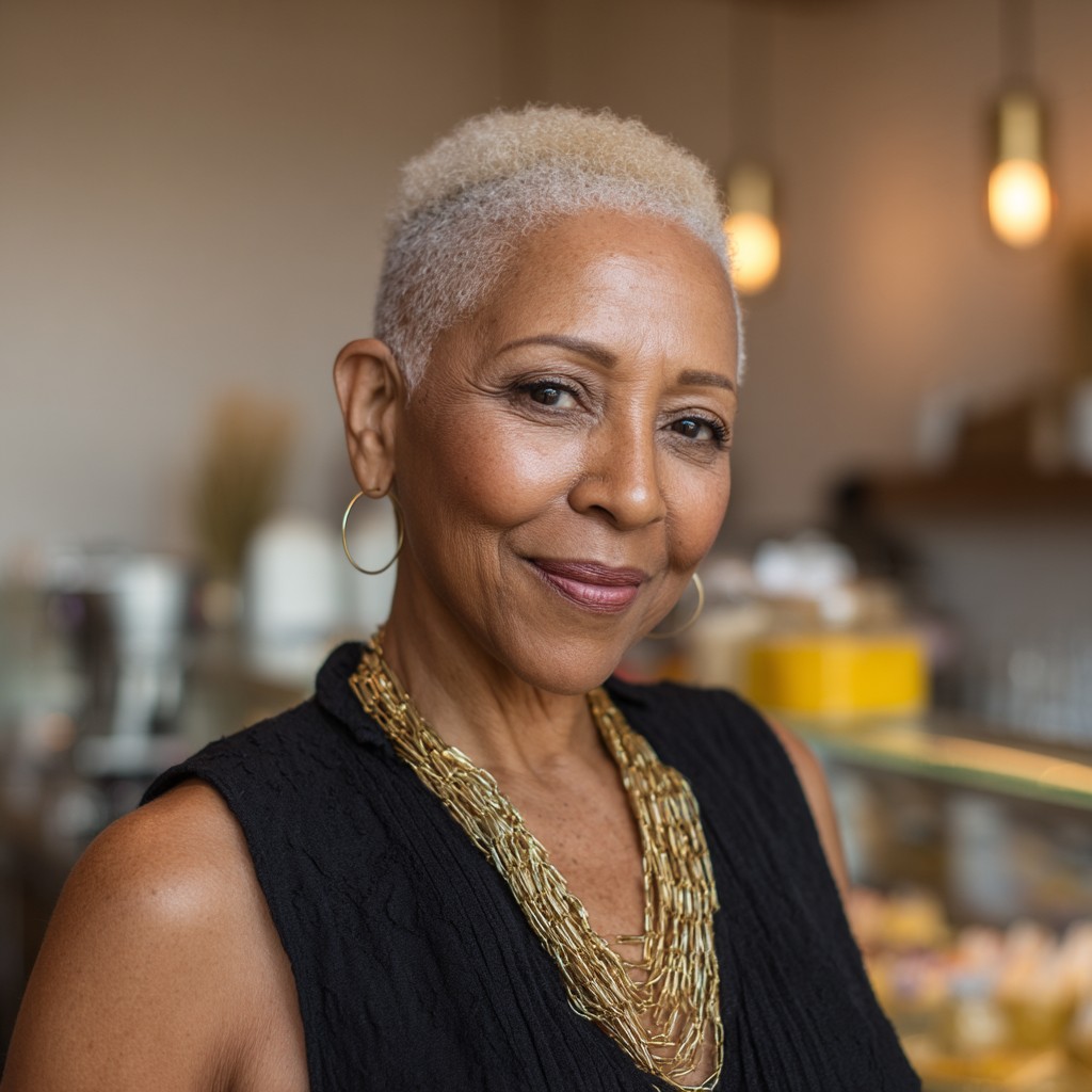 Textured Pixie Cut with Subtle Highlights