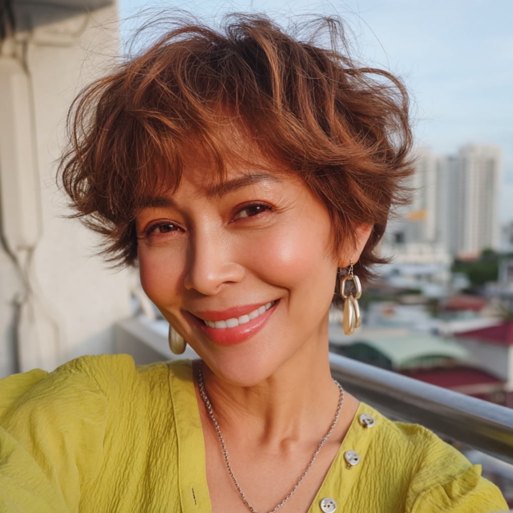 Textured Shaggy Pixie with Defined Layers