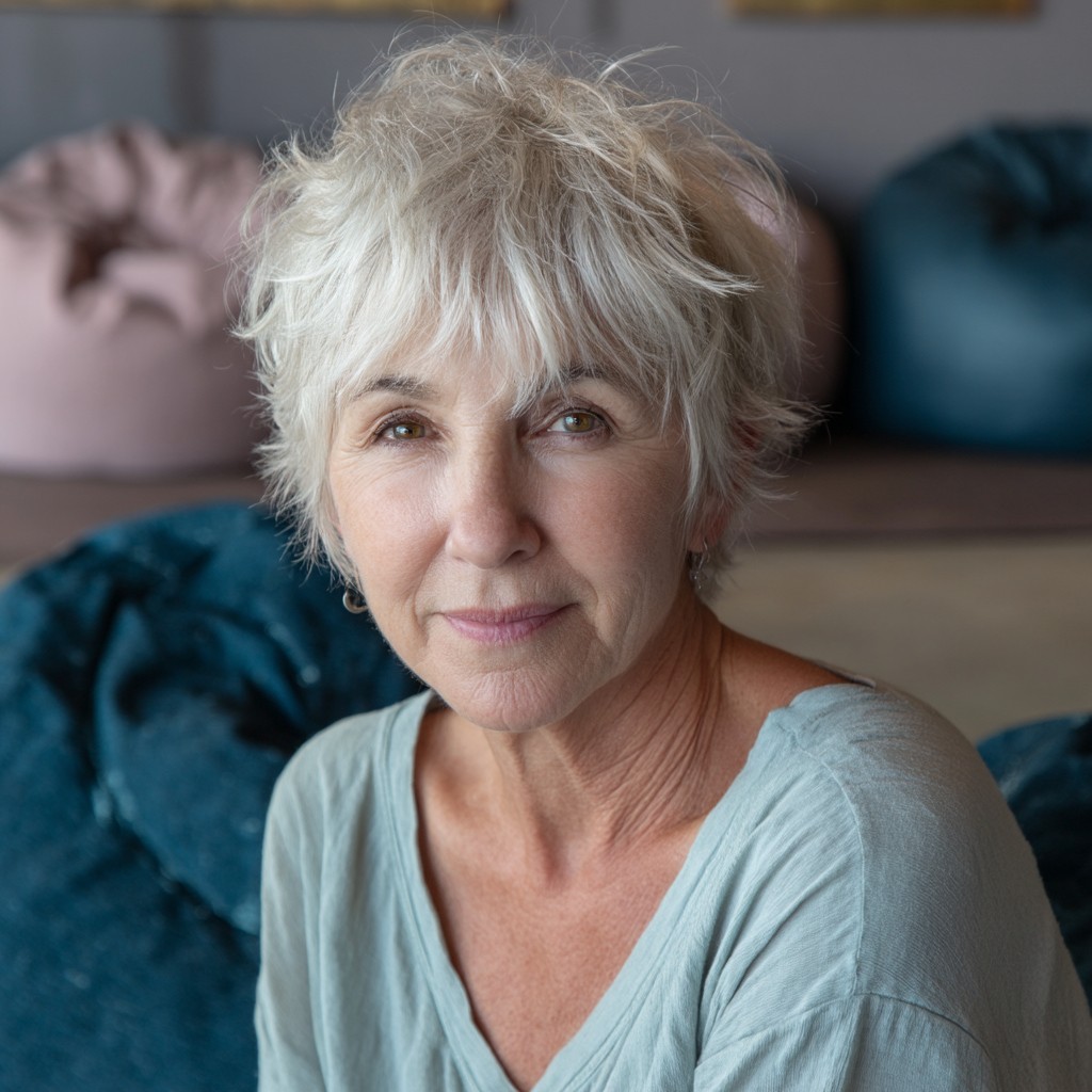 Textured Shaggy Pixie with Effortless Volume