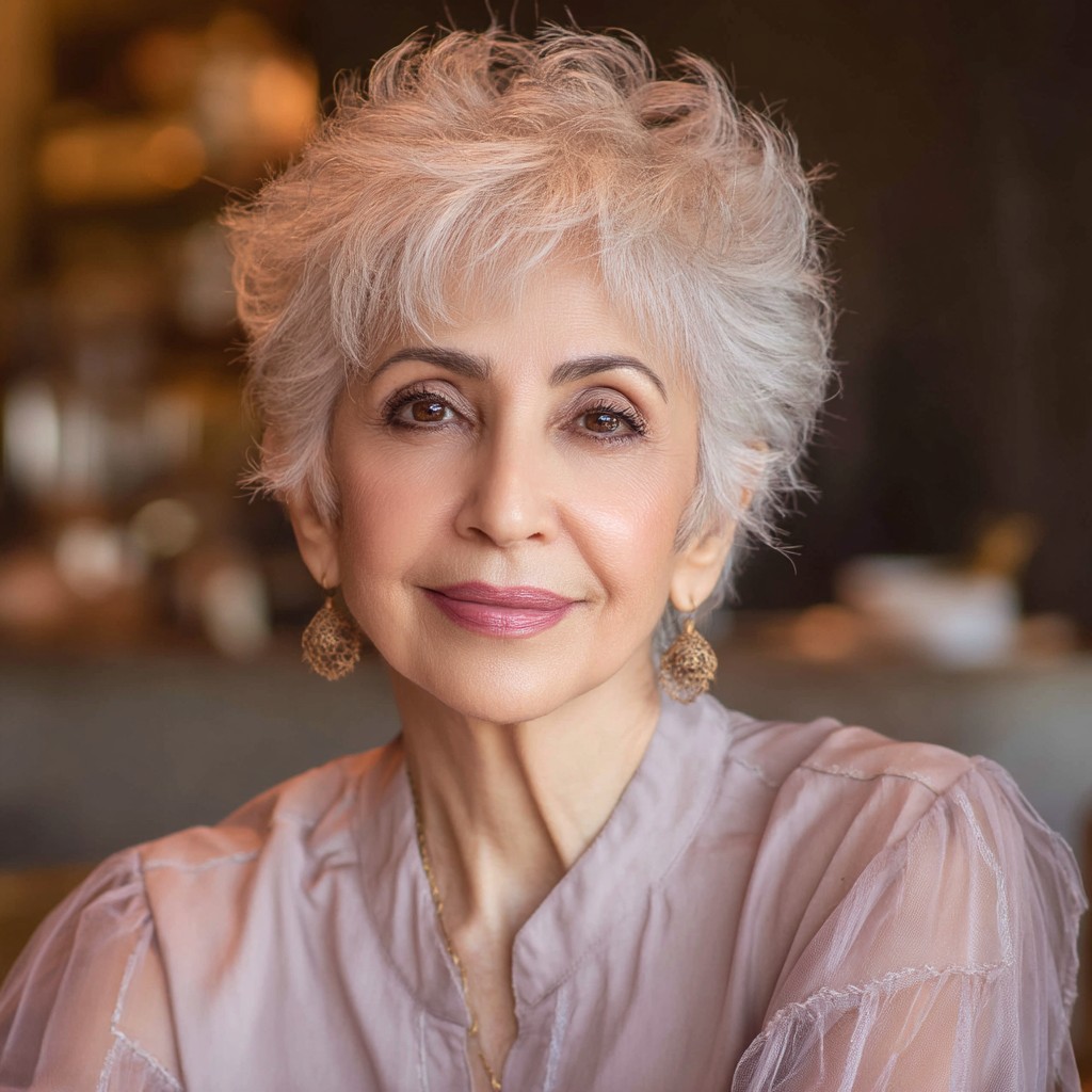 Textured Shaggy Pixie with Light Layering