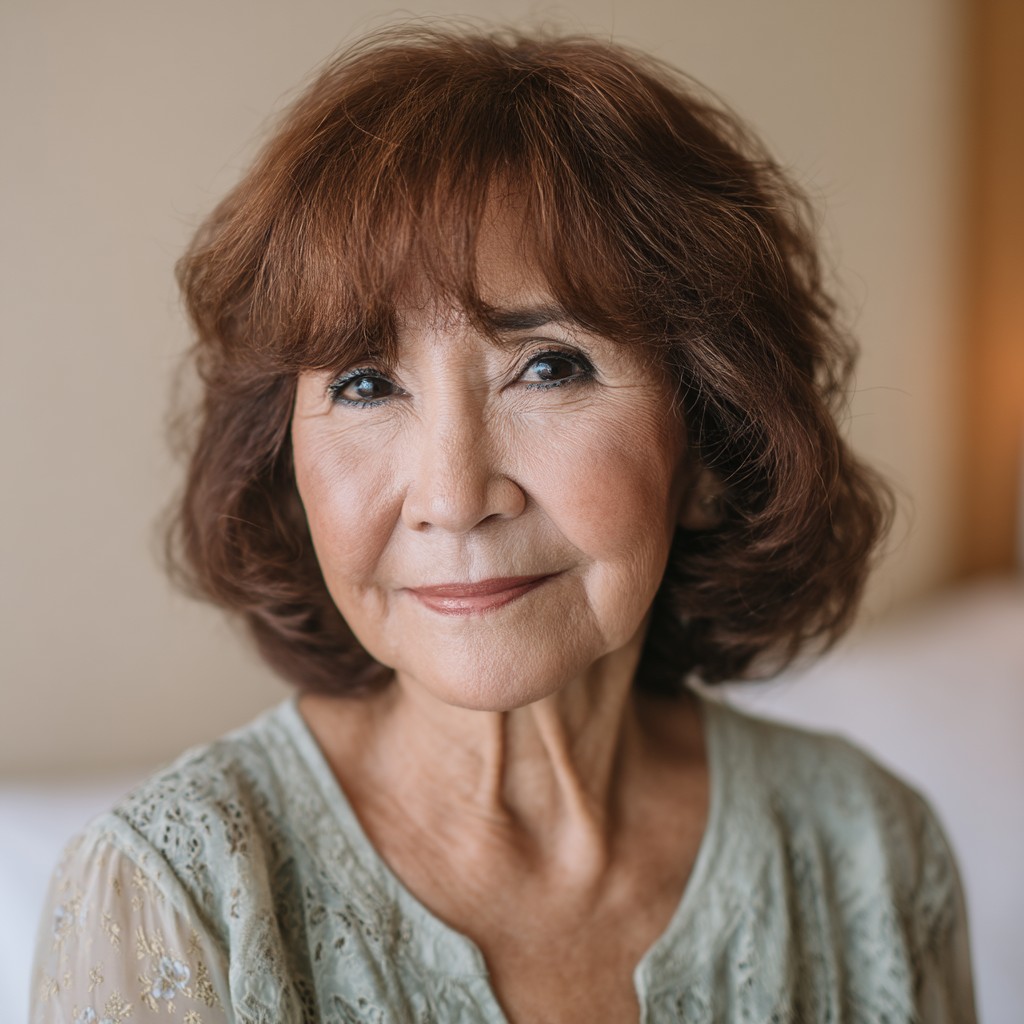 Textured Short Butterfly Cut for Women Over 70