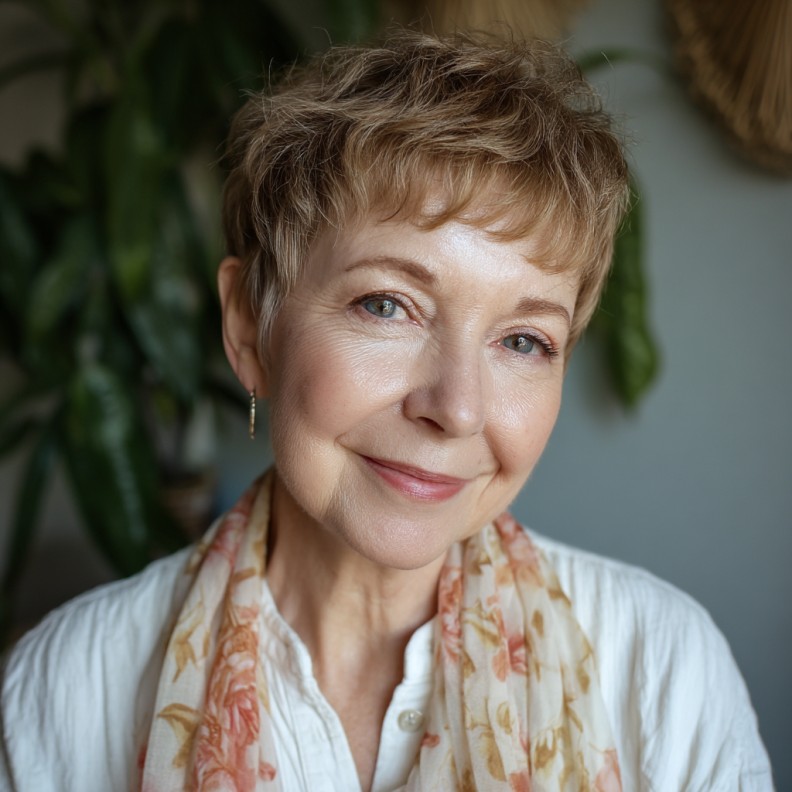 Textured Short Butterfly Cut with Soft Movement