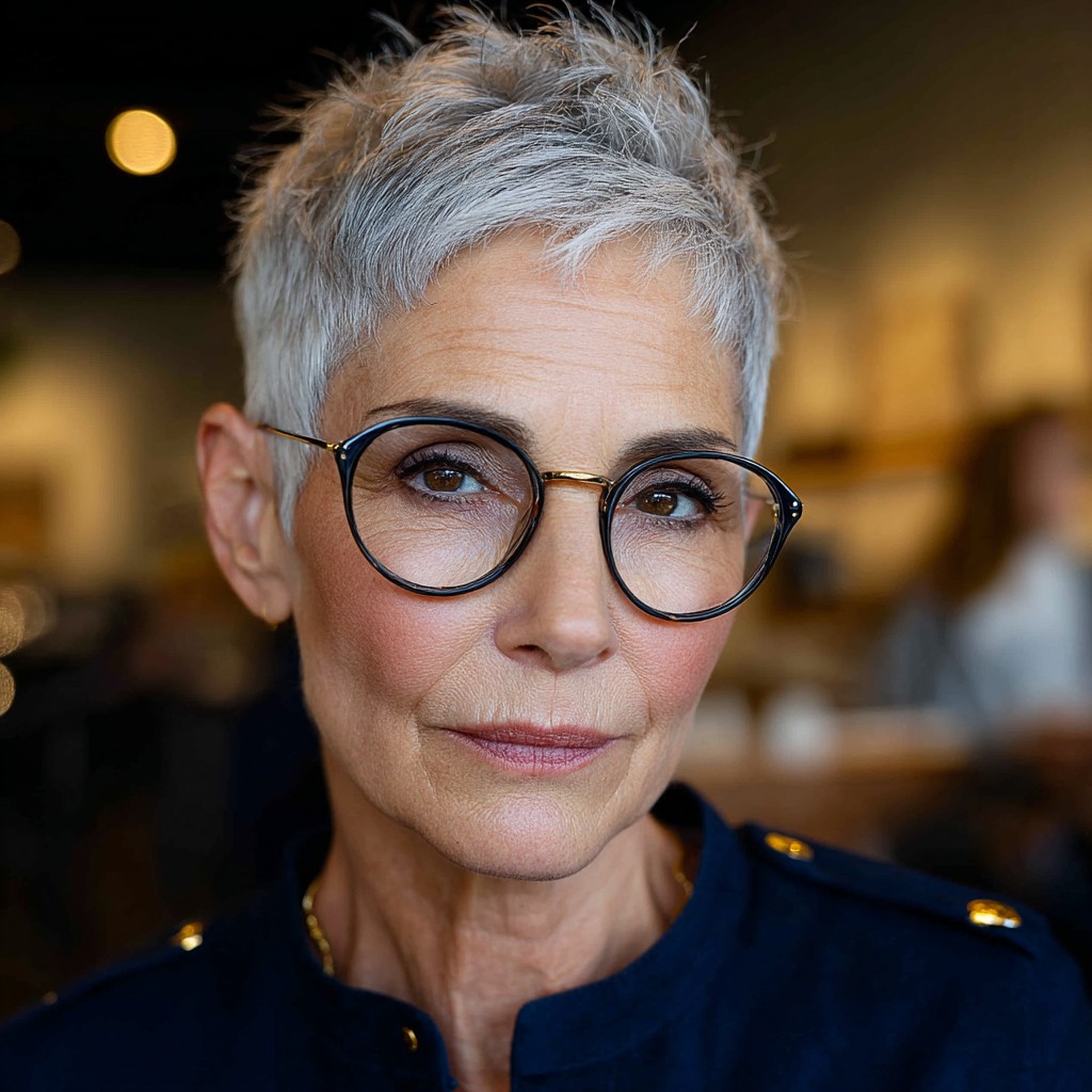 Textured Short Pixie with Defined Layers