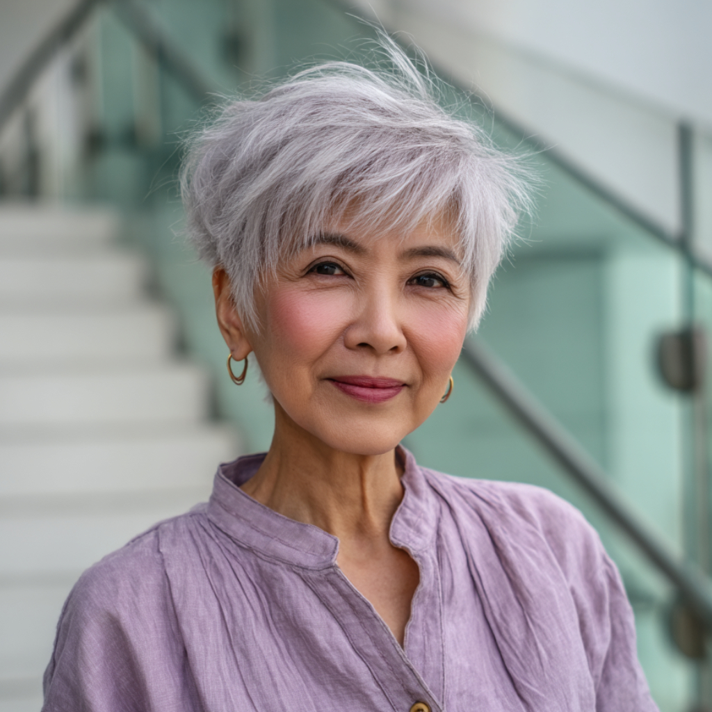 Trendy Textured Short Crop with Soft Layers