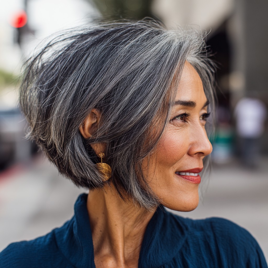 Stylish Layered Bob with Soft Movement